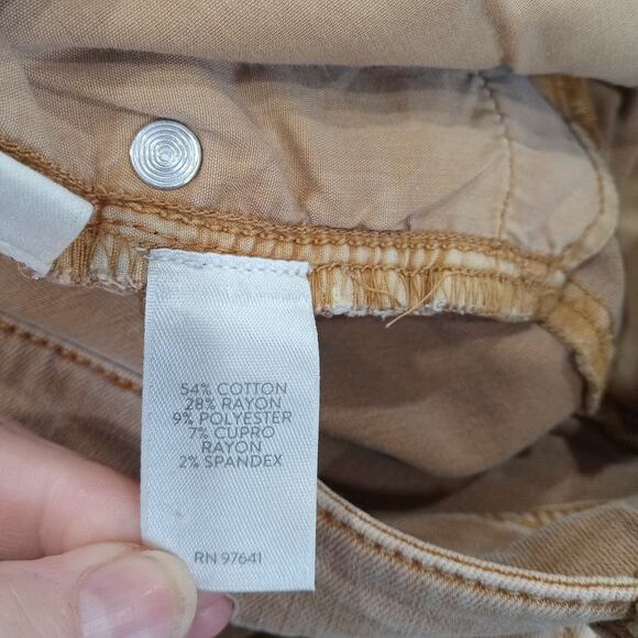 J. Jill Denim Boyfriend Straight Leg Ankle Sz 12 Waist 34” Inseam 29” Mid Rise - Picture 8 of 11